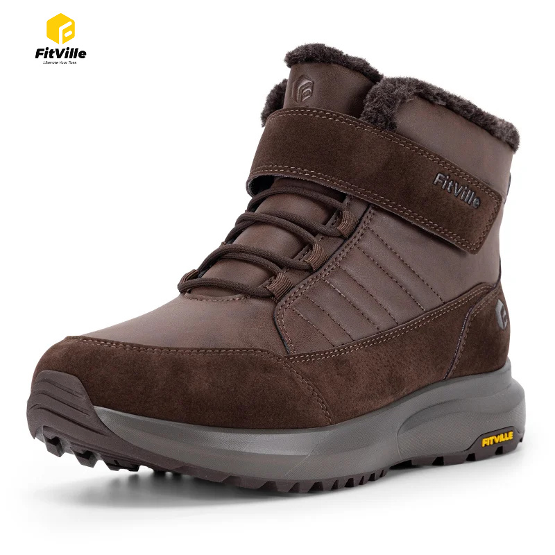 FitVille Mens Winter Boots Wid - Men'S Shoes Water Resistant recension och pris