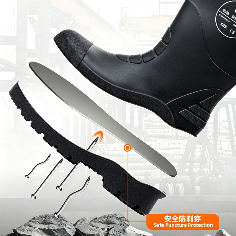 Waterproof Men Mining Boots Wo - Men'S Shoes Water Resistant recension och pris