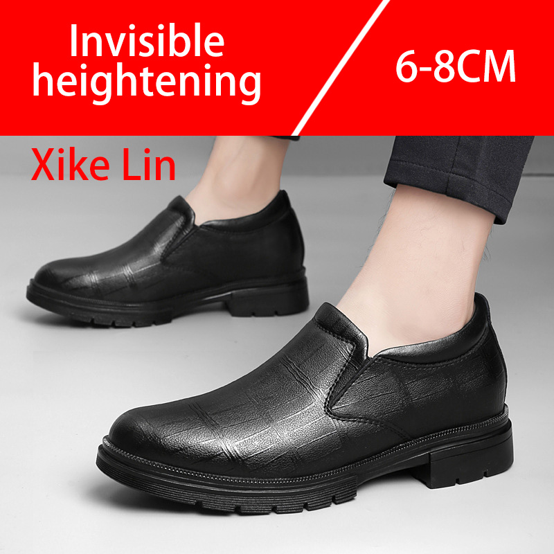 Casual Men's Leather Shoes Com - Men'S Shoes With Height Increase recension och pris