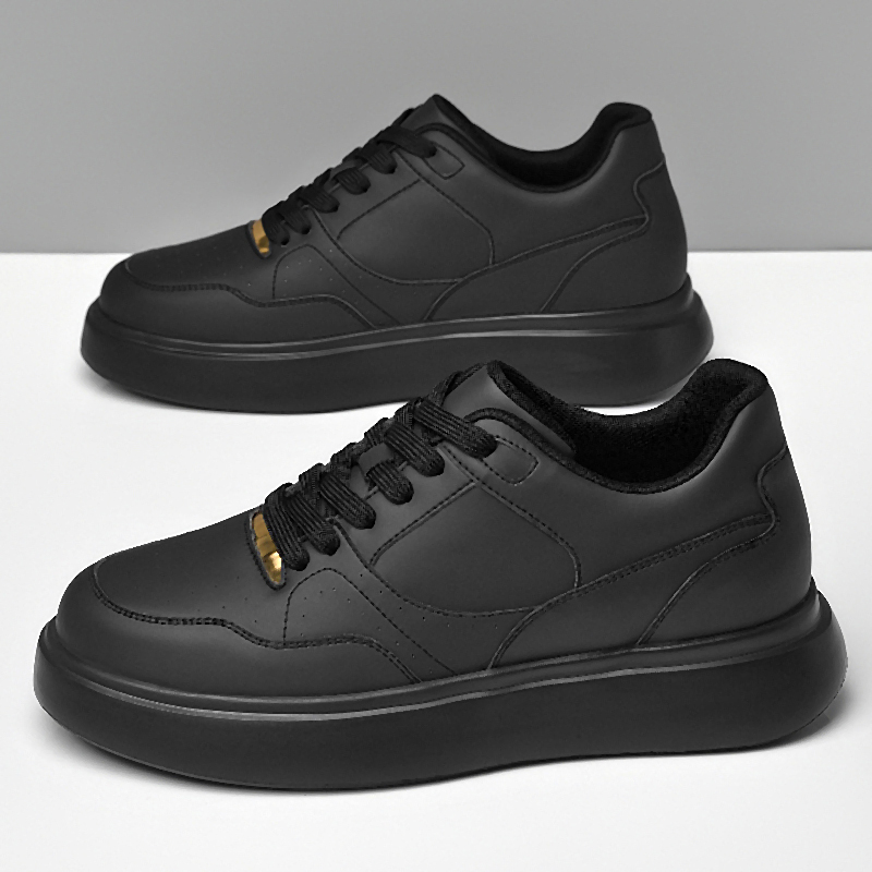 Men Solid Faux Leather Skate S - Men'S Shoes With Height Increase recension och pris